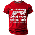Softball Dad Sarcastic Sports Graphic Shirt