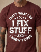 Vintage Old Man Fix Stuff Humor Graphic Tee