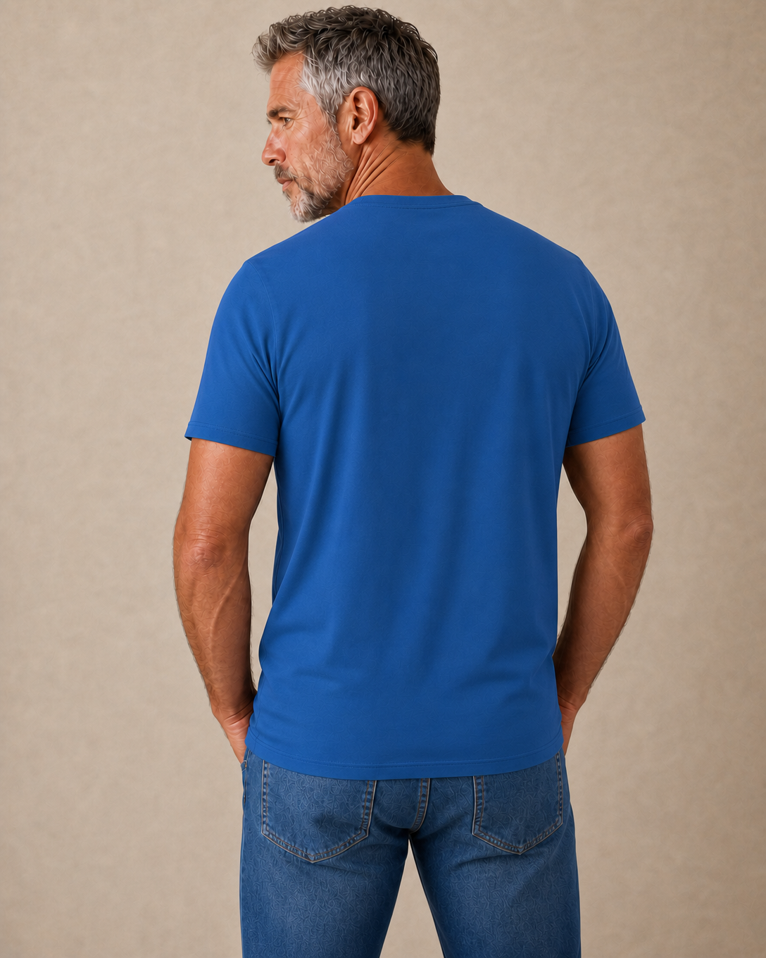 Ombre Old Man Graphic Legendary Print Tee