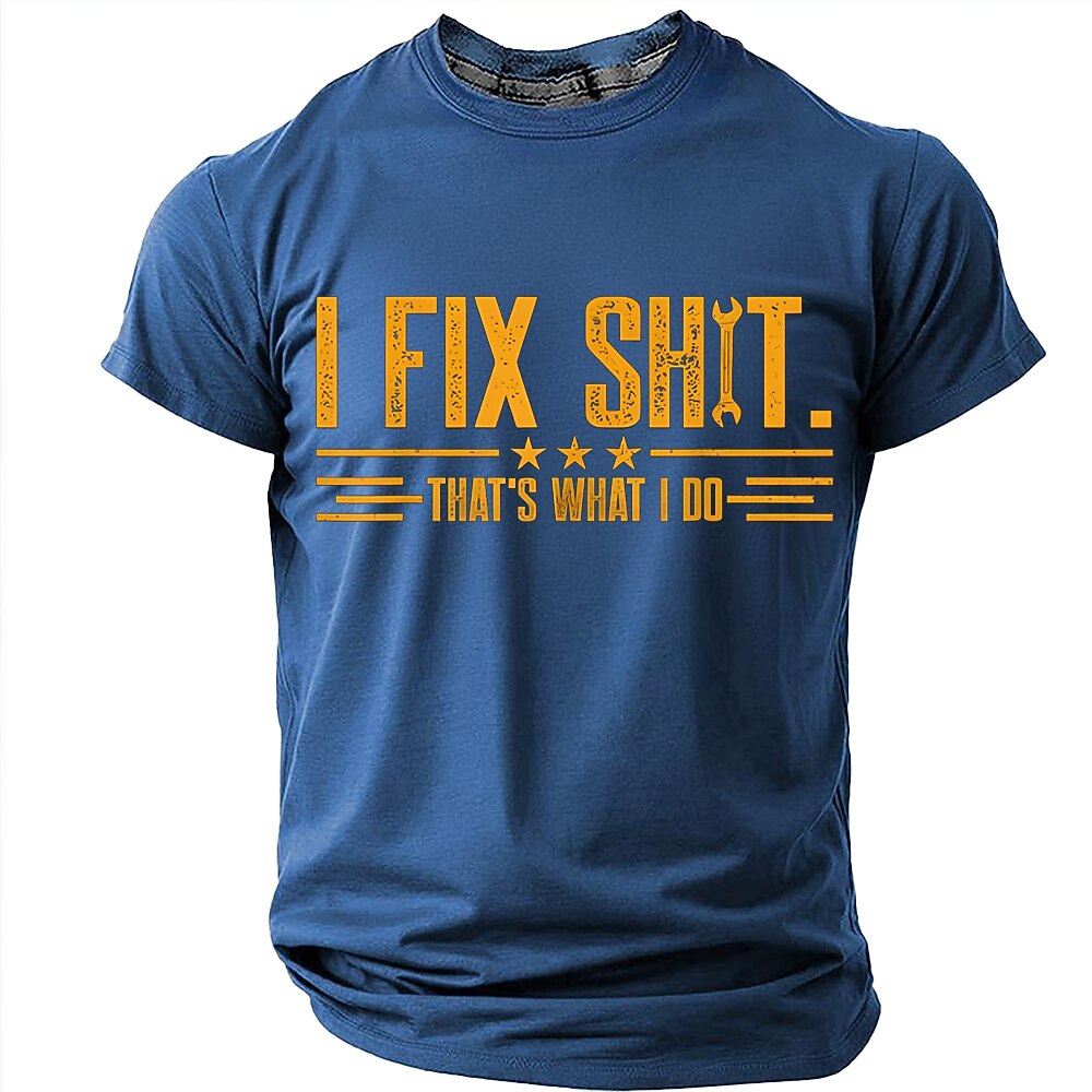 I Fix Stuff Funny Mechanic Handyman Repair Graphic Tee