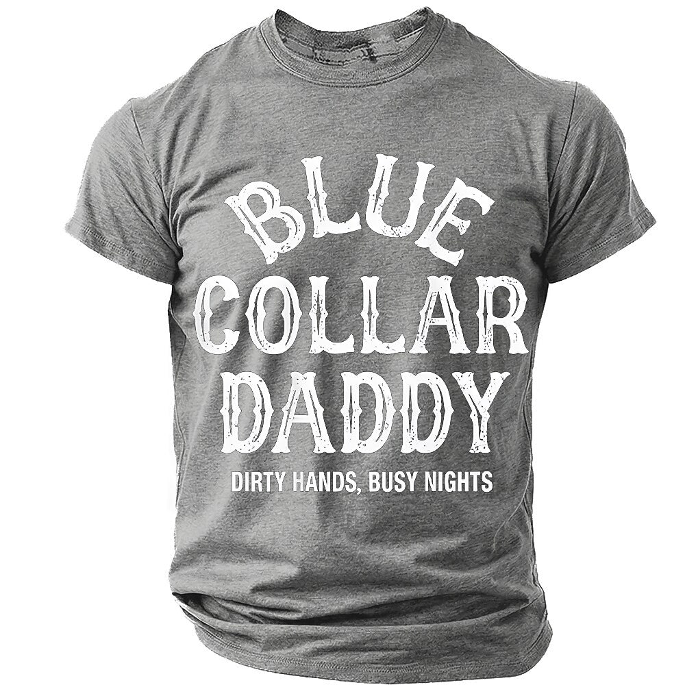 Blue Collar Daddy Work Graphic Shirt