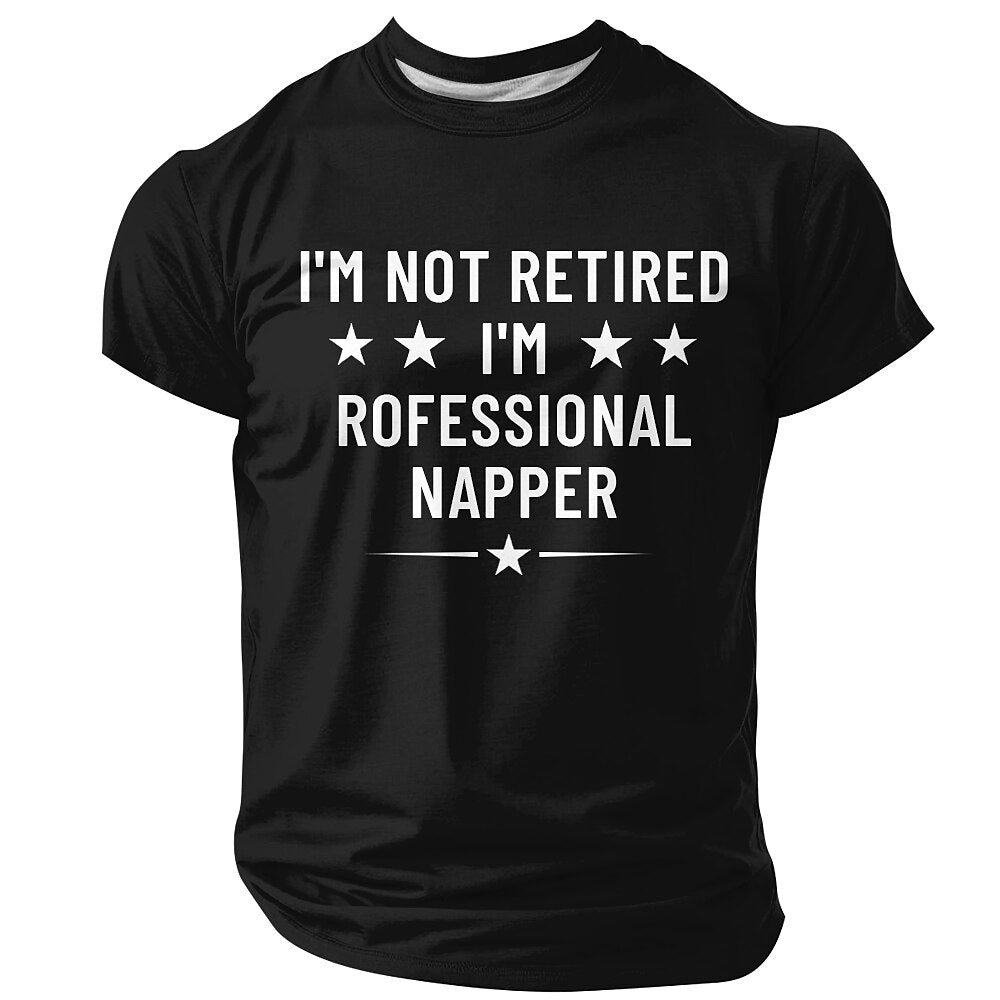 Professional Napper Retired Humor Graphic Tee