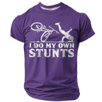 Old Man Road Rider Funny 3D Graphic Print Tee