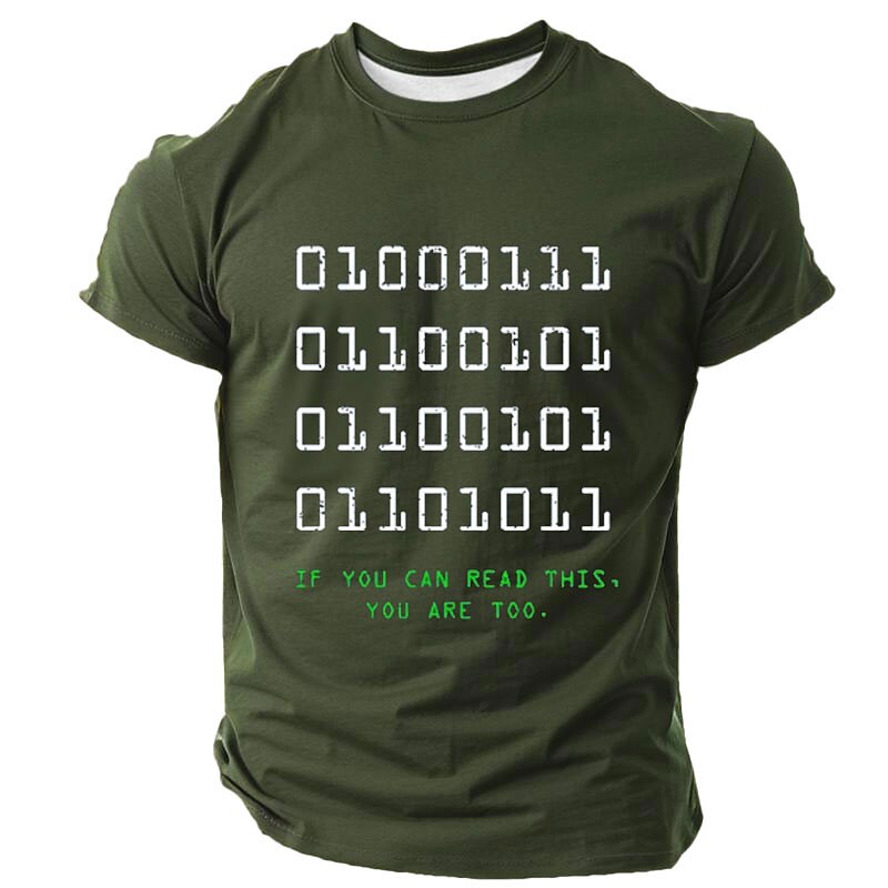 Funny Binary Code Geek Dad Graphic Shirt
