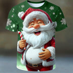 Santa Claus Christmas Designer Artistic Vacation Party Graphic Tee