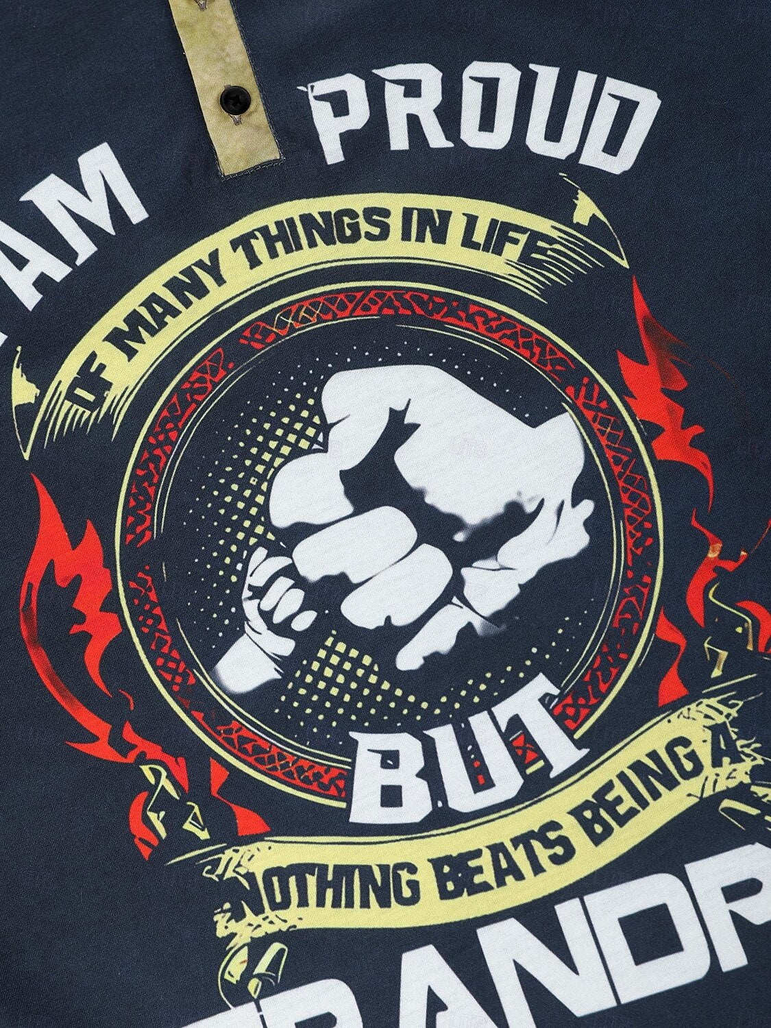 Nothing Beats Being A Grandpa Family Pride Henley Shirt