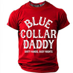 Blue Collar Daddy Work Graphic Shirt