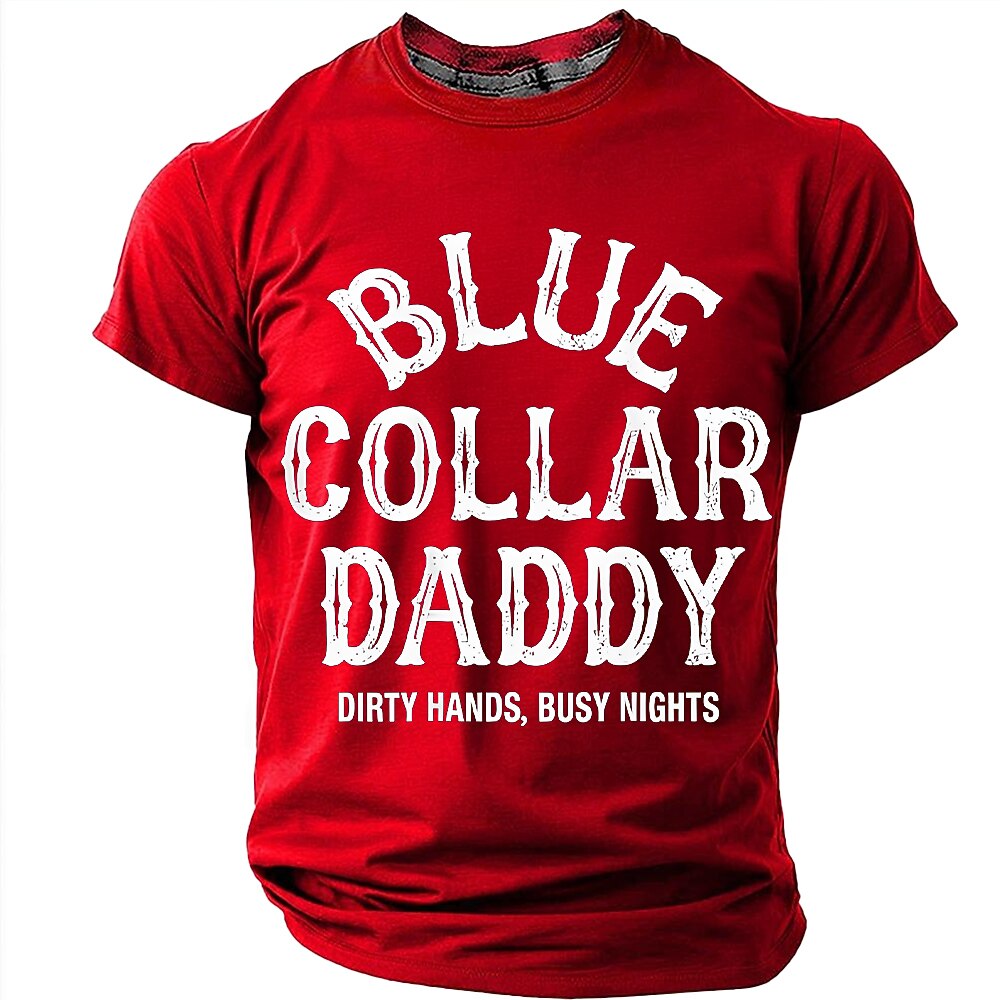 Blue Collar Daddy Work Graphic Shirt