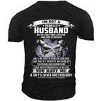 My Crazy Wife Loves Me Funny Husband Graphic Tee