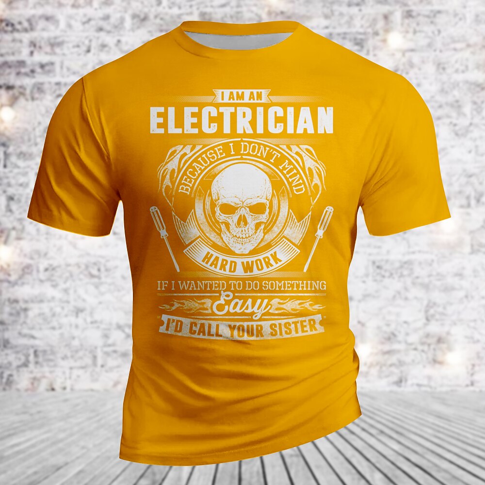 Electrician Sister Joke Graphic Humor Tee