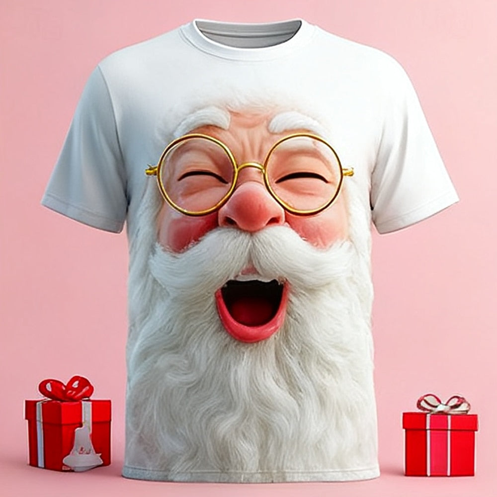 Santa Claus Christmas Cool Daily Outdoor Party Graphic Tee