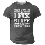 Handyman Fix Stuff Knowledge Graphic Shirt