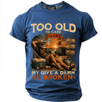 Vintage Too Old Careless Humor Graphic Tee