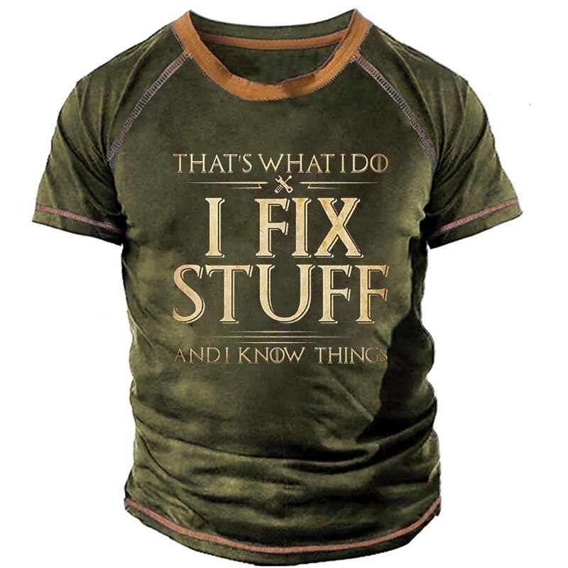 Dad Fixes Stuff Knows Things Vintage Shirt