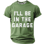 In The Garage Funny Vintage Mechanic Humor Graphic Tee