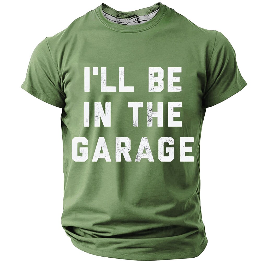 In The Garage Funny Vintage Mechanic Humor Graphic Tee