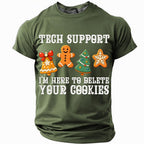 Santa Claus Gingerbread Christmas Holiday Graphic Short Sleeve Tee