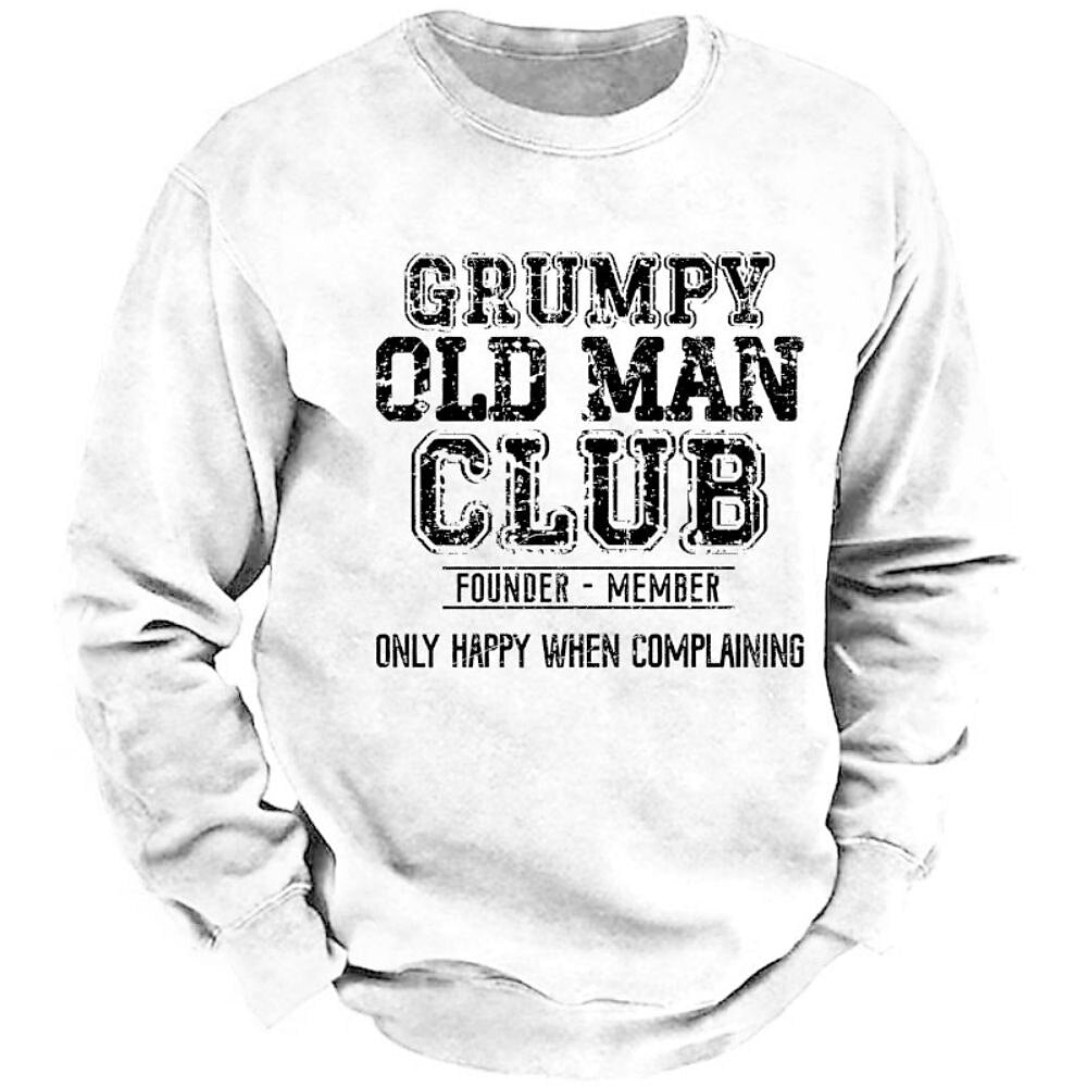 Grumpy Old Man Club Founder Member Graphic Crewneck Sweatshirt