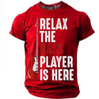 Relax The Bass Player Is Here Funny Graphic Tee