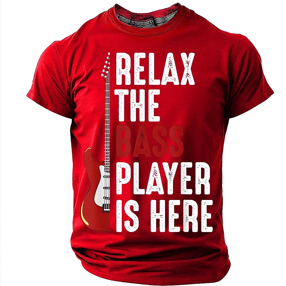 Relax The Bass Player Is Here Funny Graphic Tee