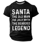 Funny Santa Claus Christmas Gift Graphic Short Sleeve Tee
