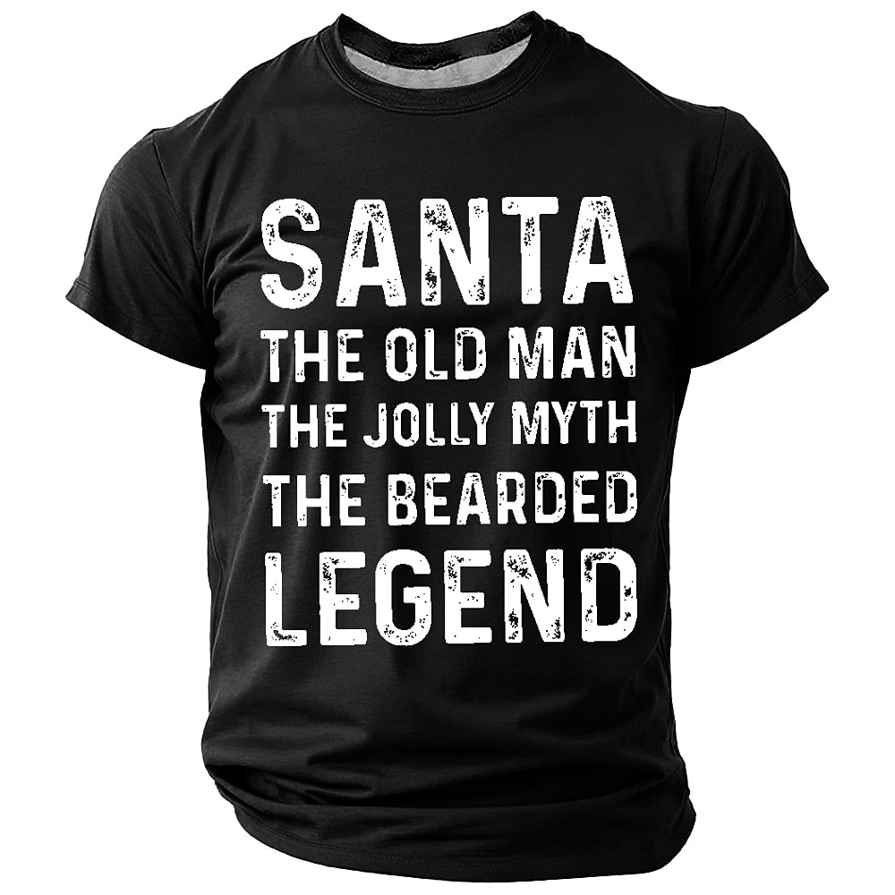 Funny Santa Claus Christmas Gift Graphic Short Sleeve Tee