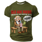 Old Man Wisdom Funny Aging Graphic Street Casual Tee