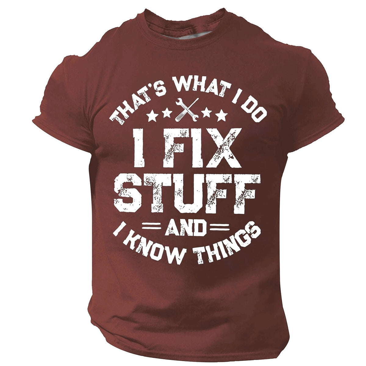 Vintage Old Man Fix Stuff Humor Graphic Tee