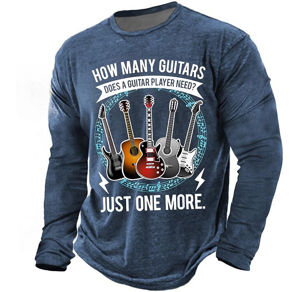 How Many Guitars Just One More Long Sleeve Tee