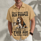 Funny Duck Slang Cartoon Animal Graphic Short Sleeve Shirt