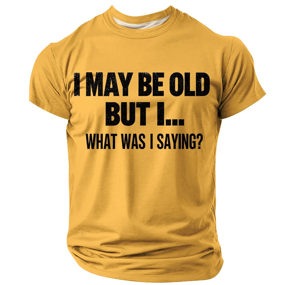 Old Man Humor Classic Aging Graphic Short Sleeve Tee