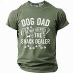 Humor Snack Dealer Dog Dad Graphic Tee