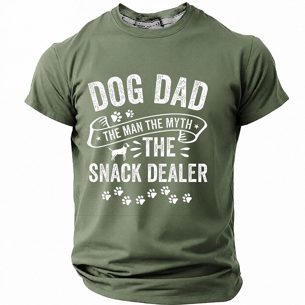 Humor Snack Dealer Dog Dad Graphic Tee