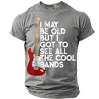 Old Man Saw Cool Bands Rock Music Graphic Tee