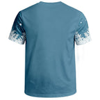 Santa Claus Christmas Artistic Street Graphic Short Sleeve Tee