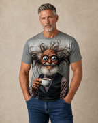 Funny Retro Coffee Grandpa Humor Graphic Tee