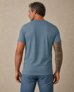 Retro Old Man Fishing Bass Print Graphic Tee