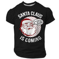 Funny Christmas Santa Claus Festive Quote Short Sleeve Tee