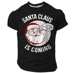 Funny Christmas Santa Claus Festive Quote Short Sleeve Tee