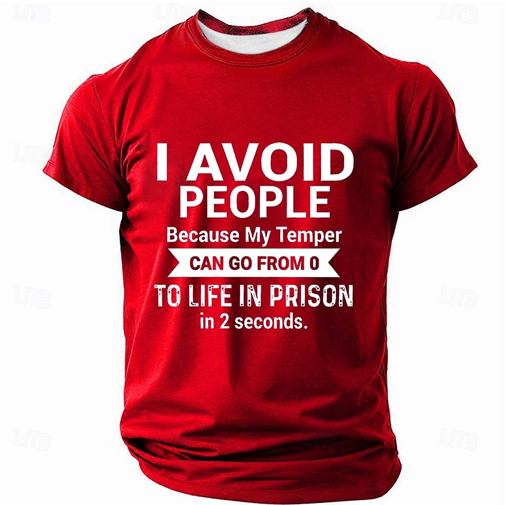 Avoid People My Temper Life In Prison Graphic Tee