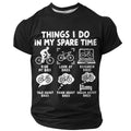 Vintage Old Man Biker Funny 3D Graphic Print Tee