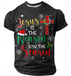 Santa Claus Funny Christmas Slang Graphic Short Sleeve Tee