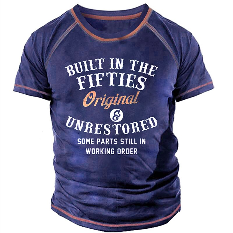 Built In Fifties Original Unrestored Funny Aging Graphic Tee