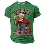 Funny Grumpy Old Man Humor Wife Print Graphic Tee Shirt