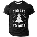Christmas Tree Festive Holiday Graphic Casual Short Sleeve Tee