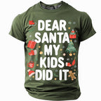 Dear Santa My Kids Did It Funny Christmas Tee