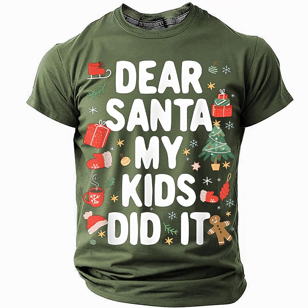 Dear Santa My Kids Did It Funny Christmas Tee