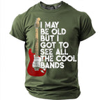 Old Man Saw Cool Bands Rock Music Graphic Tee