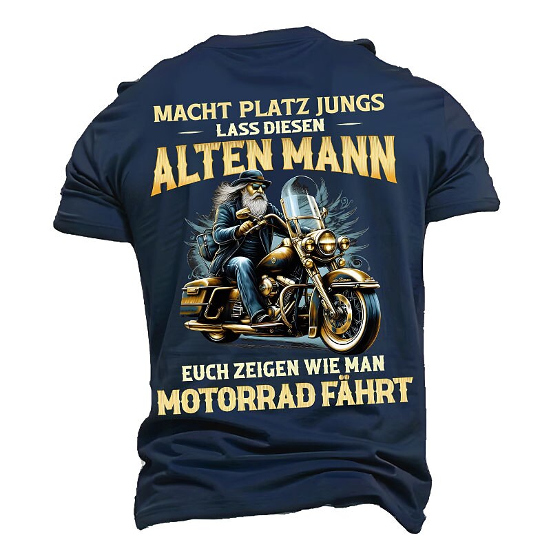 Make Way Old Man Motorcycle Graphic Tee