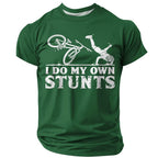 Old Man Road Rider Funny 3D Graphic Print Tee